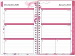 Blue Sky 2021 Weekly & Monthly Planner, Flexible Cover, Twin-Wire Binding, 8.5" x 11", Orchid (124095) - Image 3